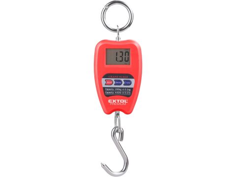 EXTOL váha závěsná digitální, 0,35 - 200kg (8822000)