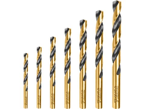 TOTAL Vrtáky do kovu, HSS, sada 7ks, industrial (TACSD0075)