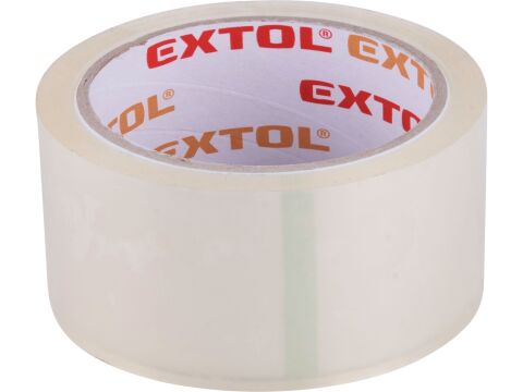 EXTOL páska lepicí tichá, transparentní, 48mm x 40m tl.0,046mm, PP/akryl lepidlo (8856322)