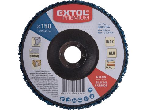 EXTOL kotouč brusný nylonový, O 150x14mm, nylon/abrazivo SiC (8803356)