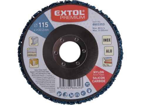EXTOL kotouč brusný nylonový, O115x14mm, nylon/abrazivo SiC (8803353)