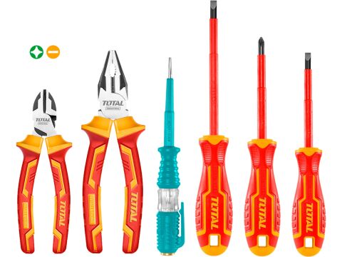 TOTAL Elektrikářské nářadí, sada 6ks, industrial (THKIST3062)