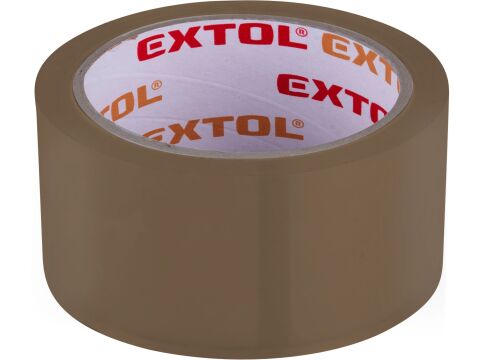 EXTOL páska lepicí tichá, hnědá/Havana, 48mm x 66m tl.0,050mm, PP/akryl lepidlo (8856325)