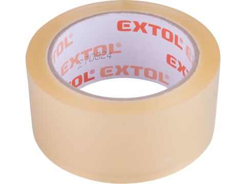 EXTOL páska lepicí tichá, transparentní, 48mm x 66m tl.0,046mm, PP/akryl lepidlo (8856323)