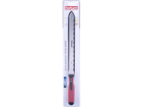 FORTUM nůž na minerální vatu a izolační hmoty, nerez, 470/280mm (4780503)
