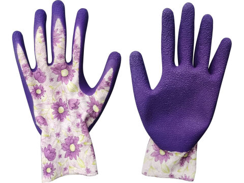 EXTOL LADY rukavice polyesterové, bezešvé, polomáčené v latexu, velikost 7