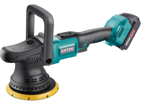 EXTOL INDUSTRIAL leštička orbitální aku SHARE20V, 150mm, BRUSHLESS, 2Ah (8791844)