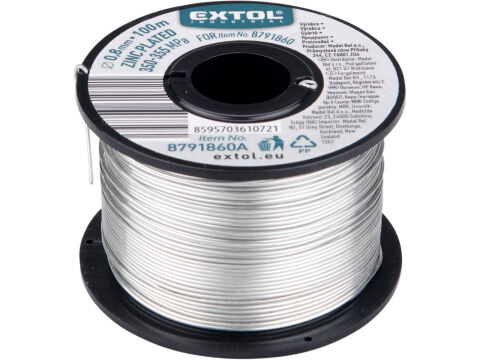 EXTOL INDUSTRIAL drát vázací, Ř0,8mm, 100m (8791860A)
