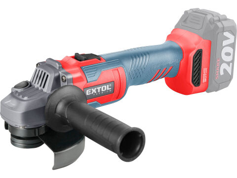 EXTOL PREMIUM bruska úhlová aku SHARE20V, 125mm, BRUSHLESS, bez baterie a nabíječky (8891839)