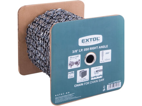 EXTOL INDUSTRIAL řetěz pro řetězové pily, 3/8', 1,3mm, role 1640 článků/30,5m (8793220)
