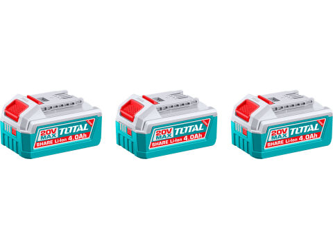 TOTAL Sada baterií, 20V Li-ion, 4000mAh, industrial (TOSLI251296E)