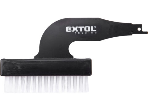 EXTOL kartáč nylonový 4řadý do pilky ocasky, 185x95x25mm (d/v/š včetně úchytu) (8806502)