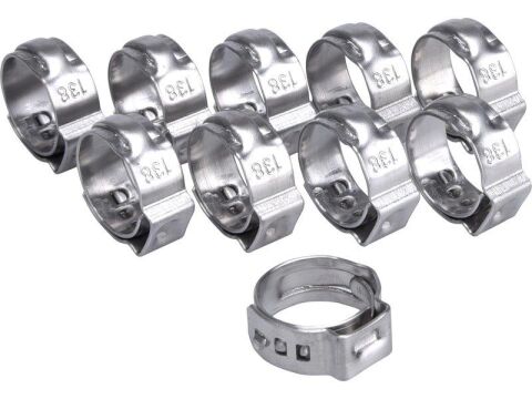 EXTOL spona na hadici, 10ks, Ř13,8mm, INOX (8865171)